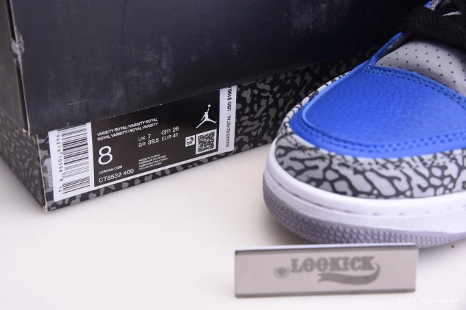 CT8532 3 Retro 'Varsity - Royal' Air Jordan 400 0810